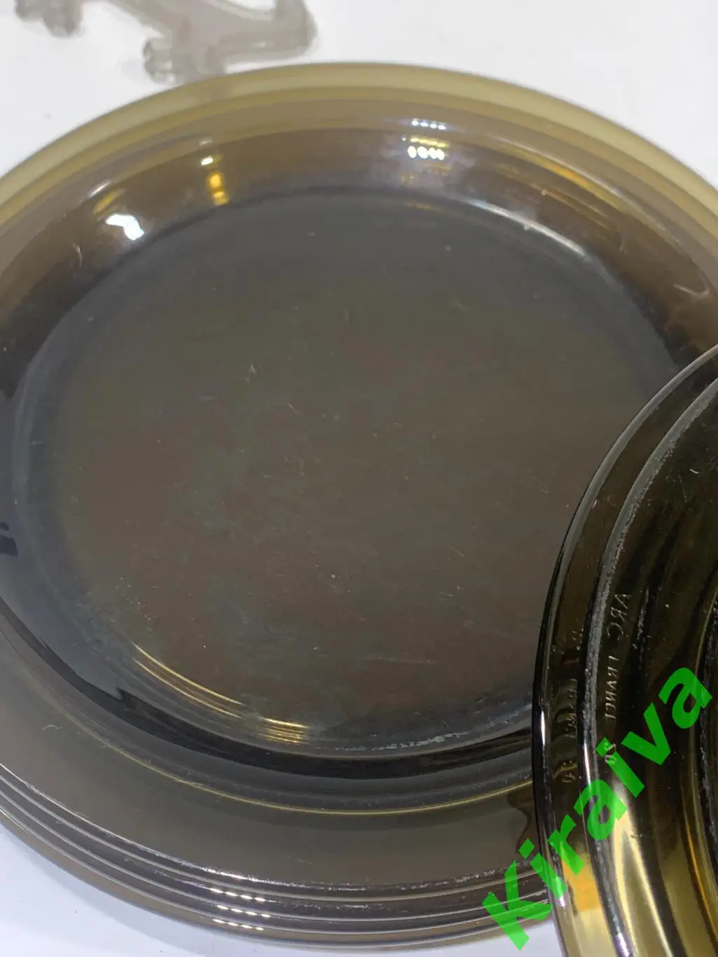 Тарелка обеденная Vereco France, ? 19 см — дымчатое стекло Н1521 десертнаяЦен 5