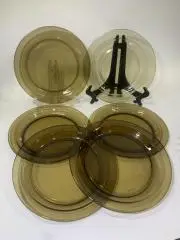 Тарелка обеденная Vereco France, ? 19 см — дымчатое стекло Н1521 десертнаяЦен