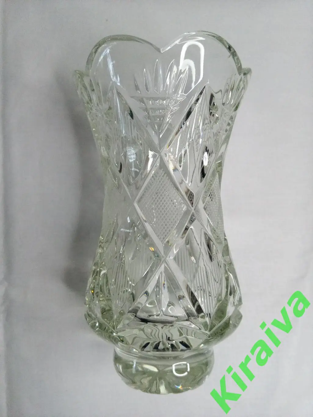 Ваза для цветов 50-е хрусталь ???? Н786 советский винтаж сссрВысота-18 см.Ваше 1
