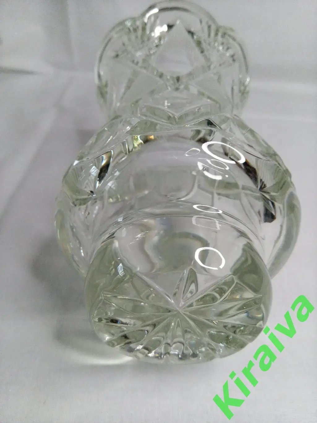 Ваза для цветов 50-е хрусталь ???? Н786 советский винтаж сссрВысота-18 см.Ваше 4
