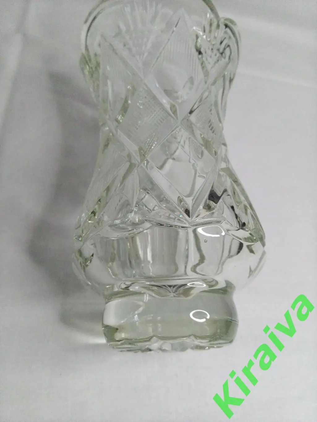 Ваза для цветов 50-е хрусталь ???? Н786 советский винтаж сссрВысота-18 см.Ваше 5