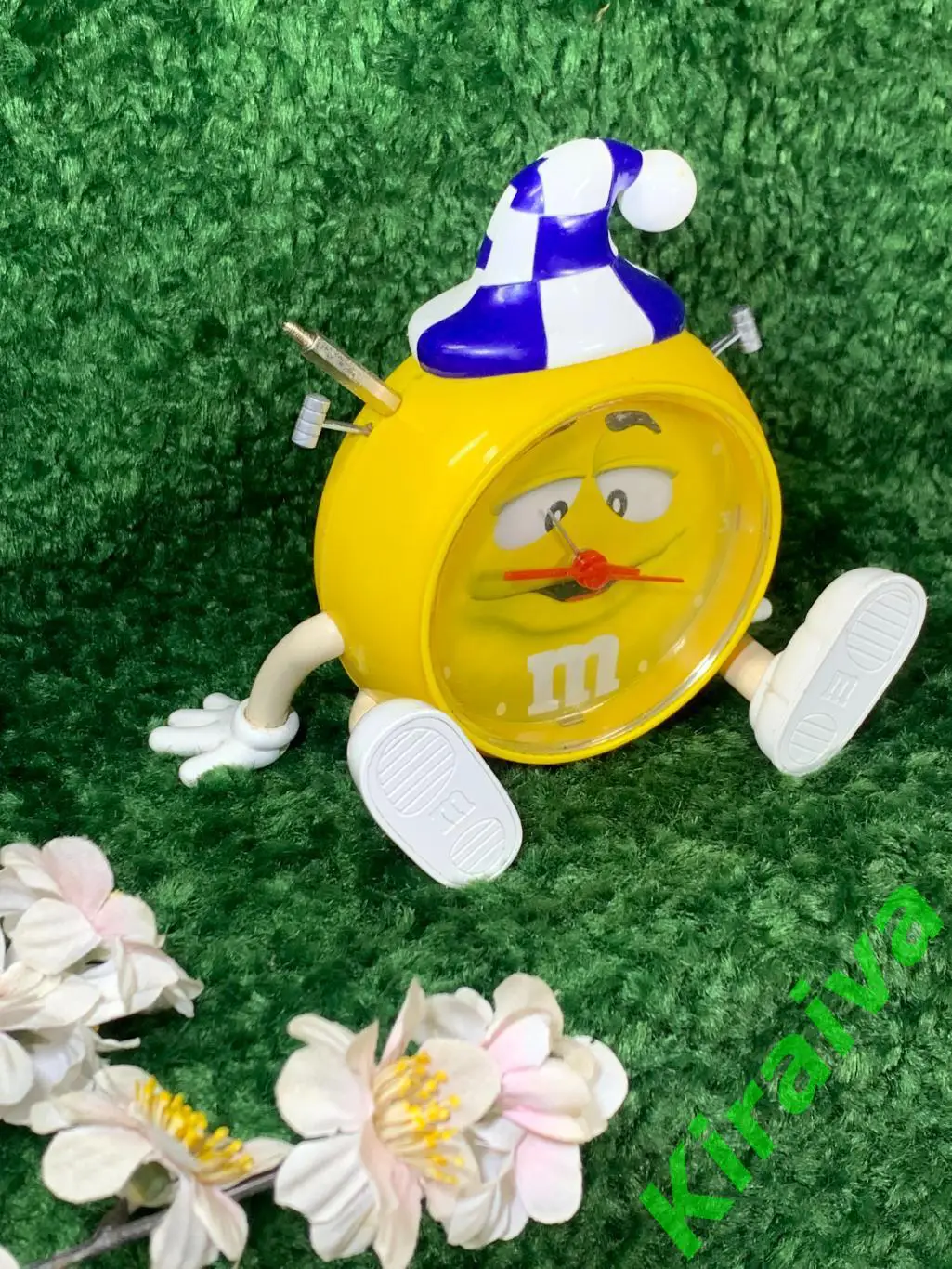 ???? Часы-будильник M&M’s Жёлтый — оригинальные, рабочие, на батарейке, б/у Н1542 2