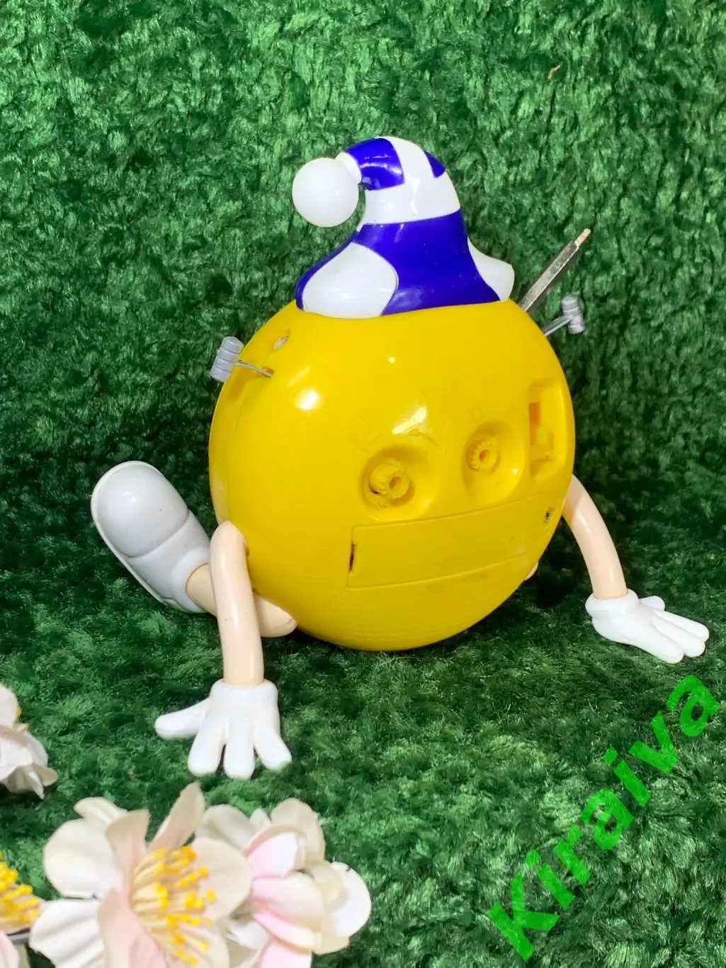 ???? Часы-будильник M&M’s Жёлтый — оригинальные, рабочие, на батарейке, б/у Н1542 4