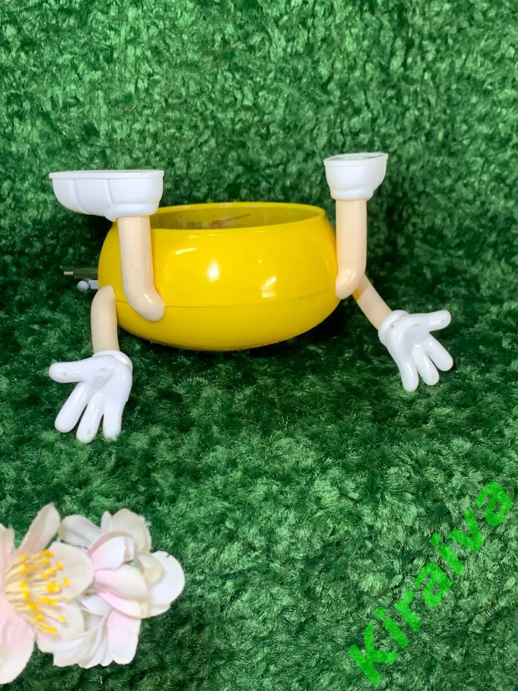 ???? Часы-будильник M&M’s Жёлтый — оригинальные, рабочие, на батарейке, б/у Н1542 7