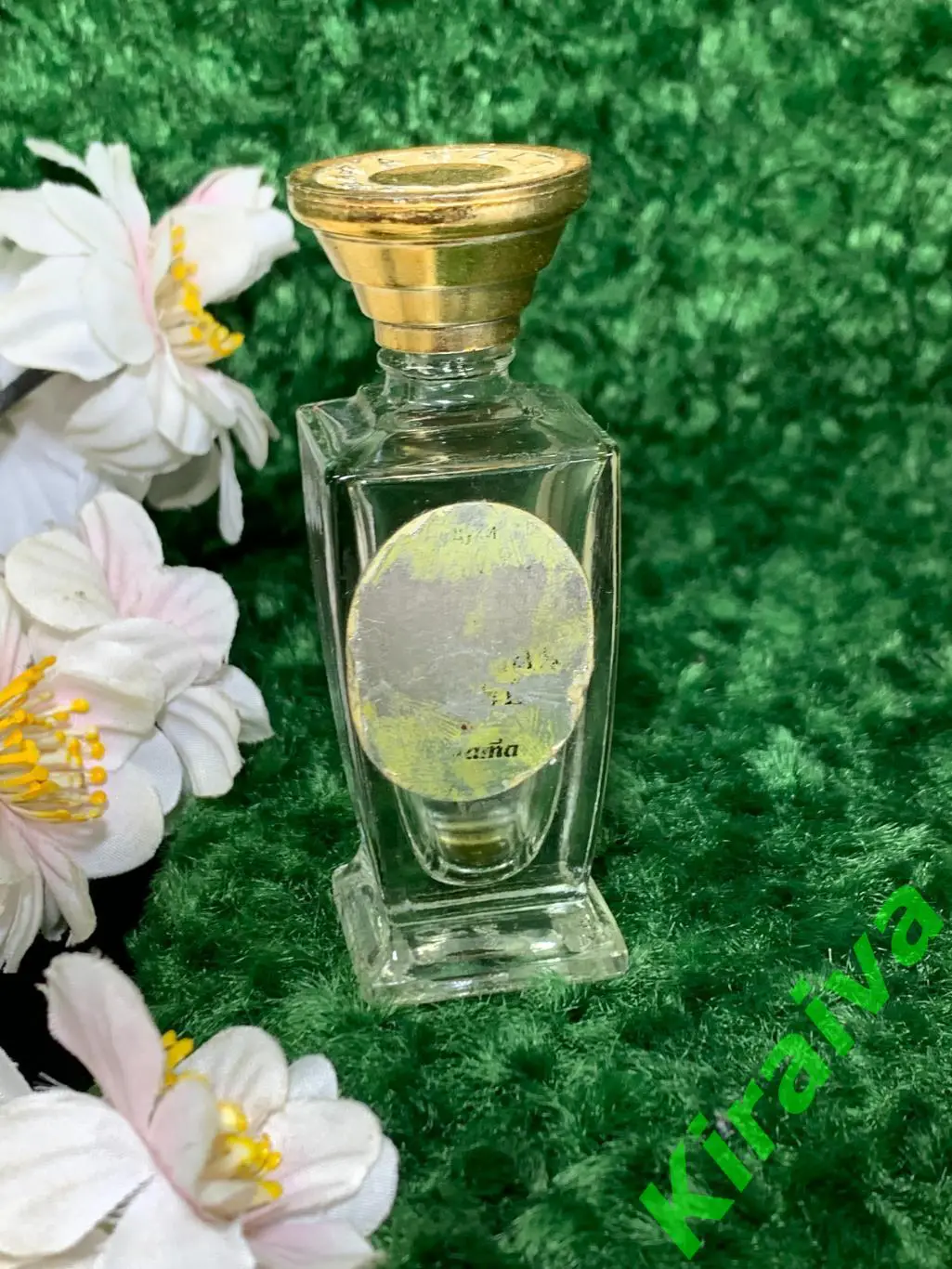 Старинный пустой флакон от духов Злата — коллекционный экземпляр Н1544Изящны