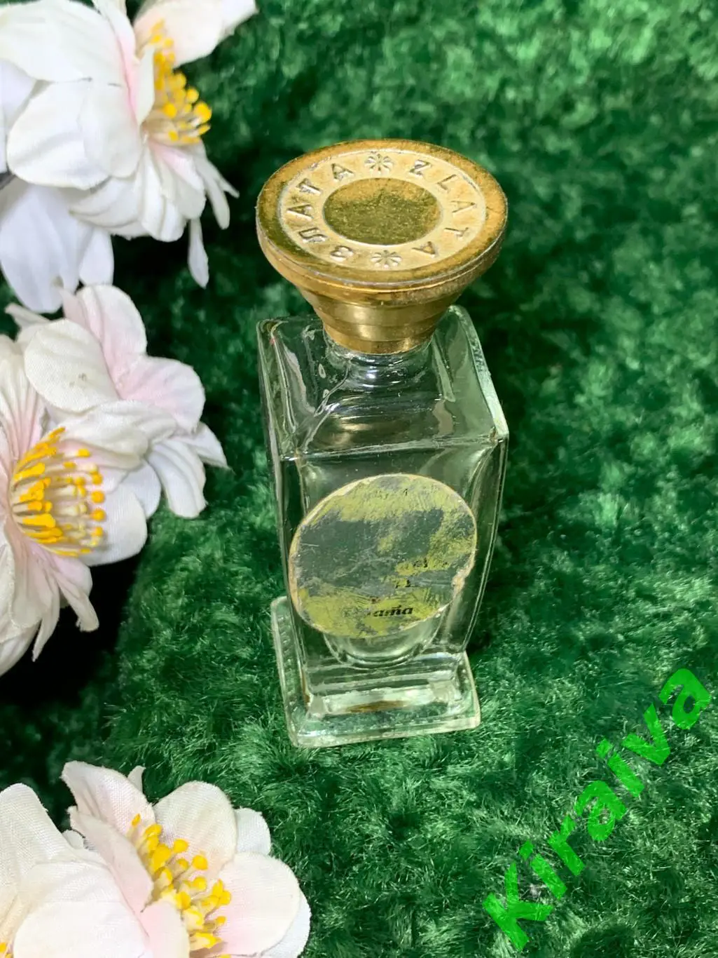 Старинный пустой флакон от духов Злата — коллекционный экземпляр Н1544Изящны 2