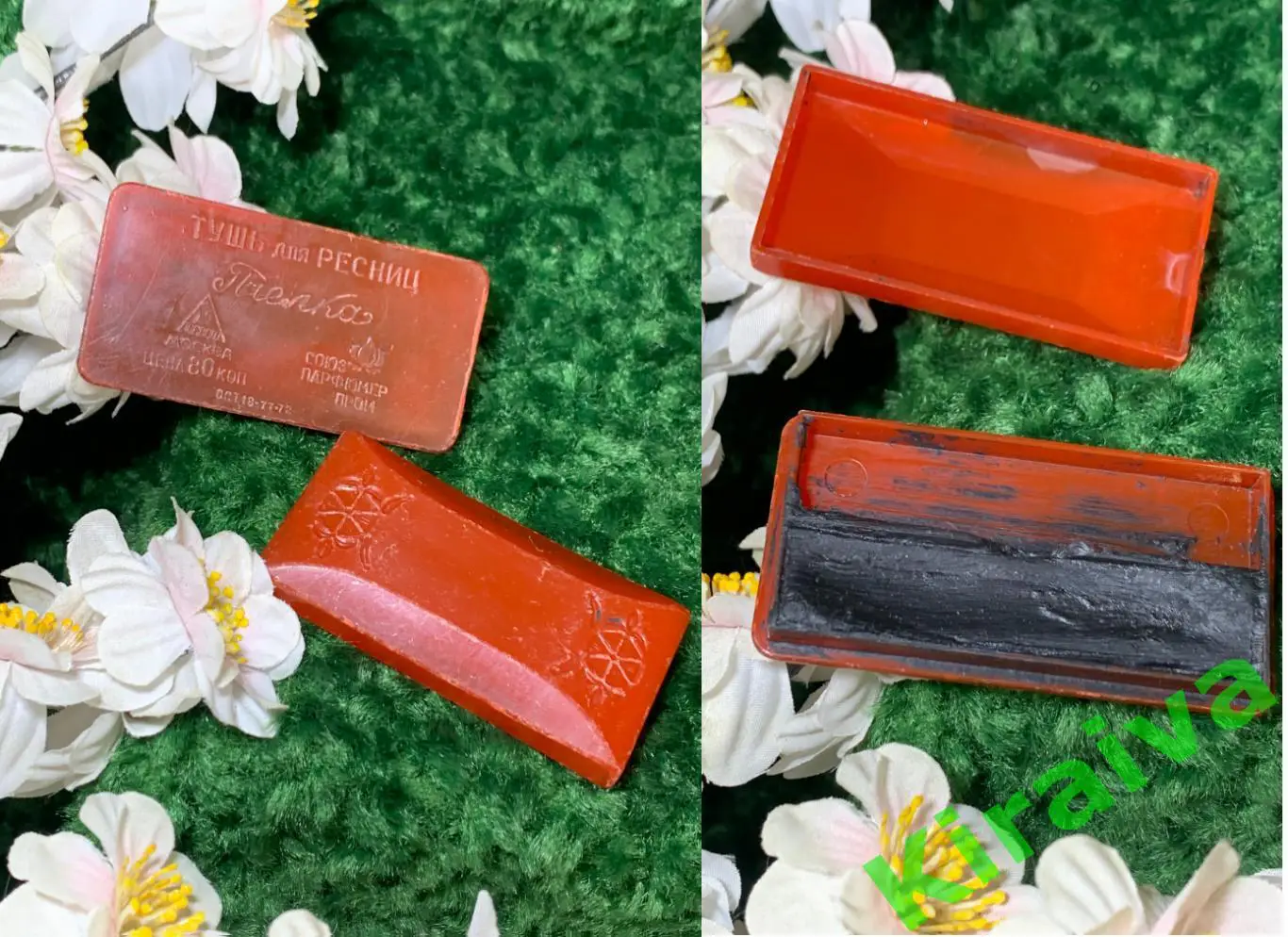 Винтажная тушь для ресниц Пчелка 70-80-е гг. СССР ретро б/у Н1545Настоящая н