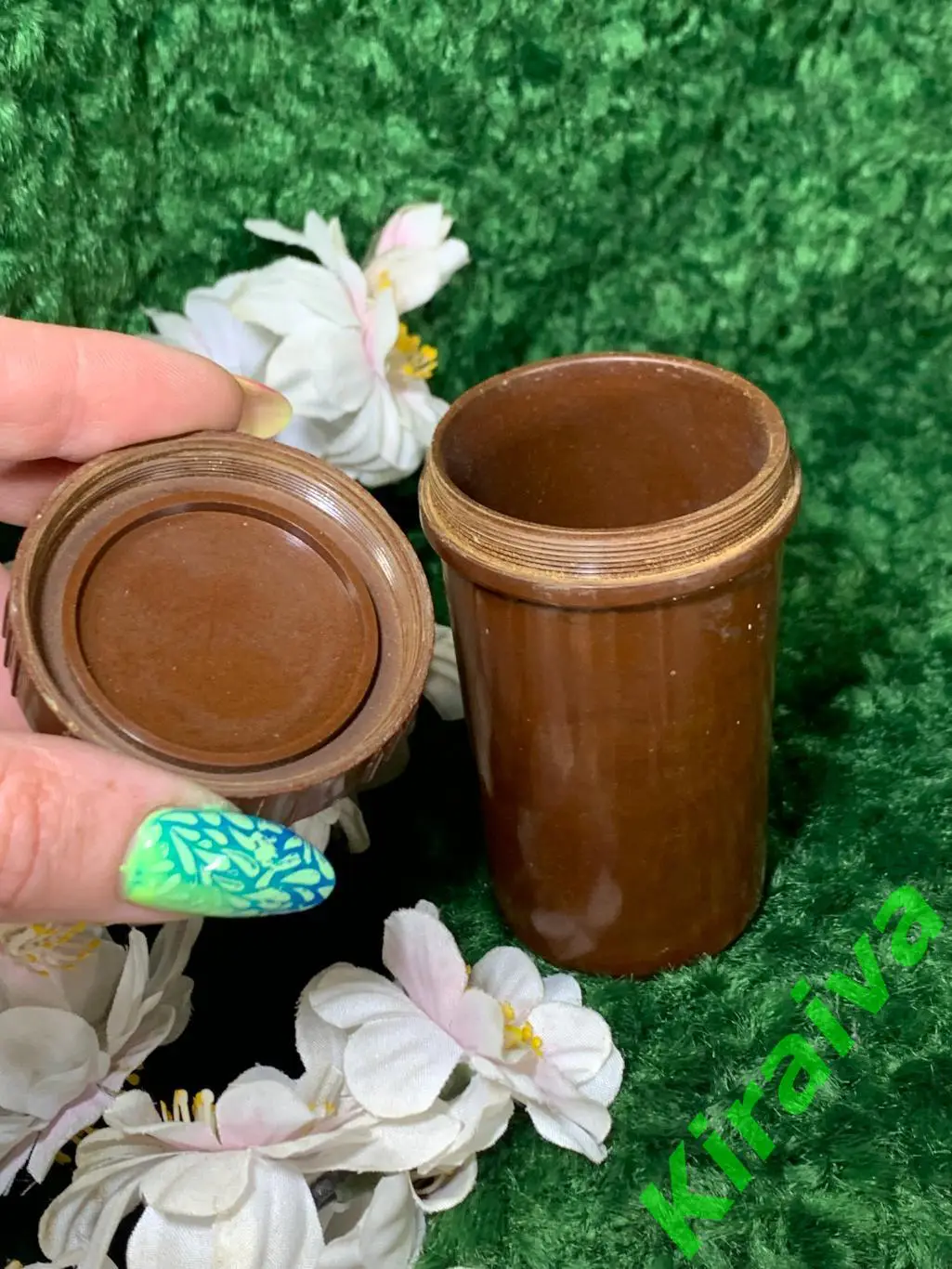 Винтажный контейнер из бакелита / пластмассы СССР Н1546 Редкий предмет советско 4