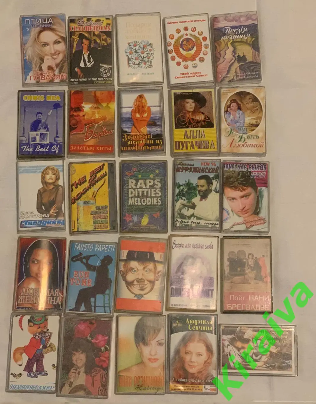 Коллекция аудиокассет — компакт музыка, обучение, ретро-архив 59 штук Н1560 1