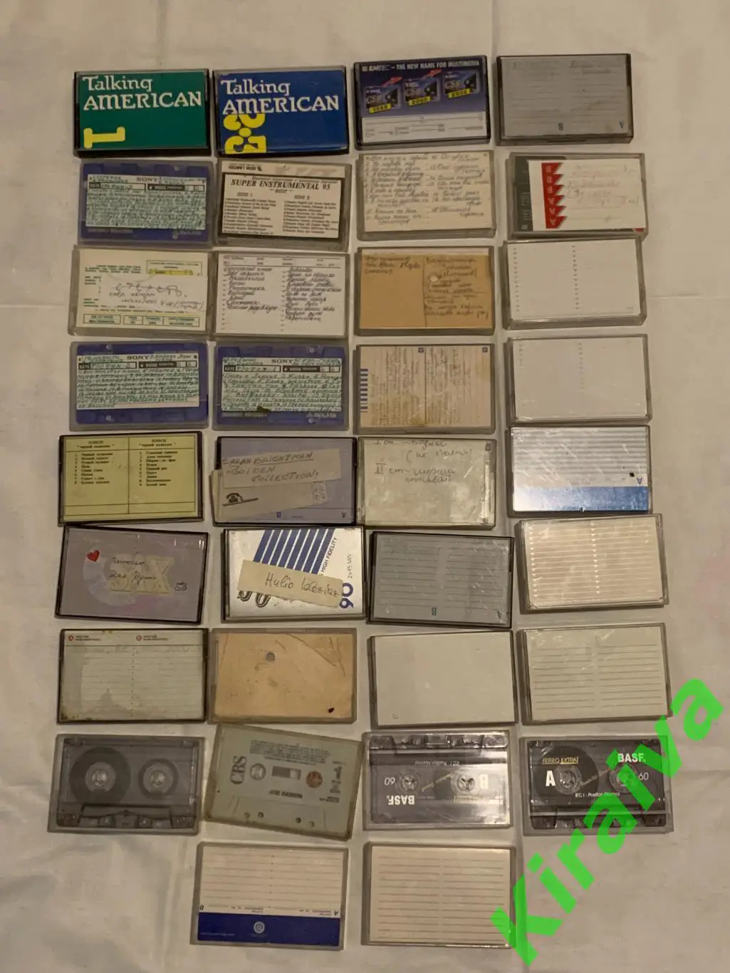 Коллекция аудиокассет — компакт музыка, обучение, ретро-архив 59 штук Н1560 3