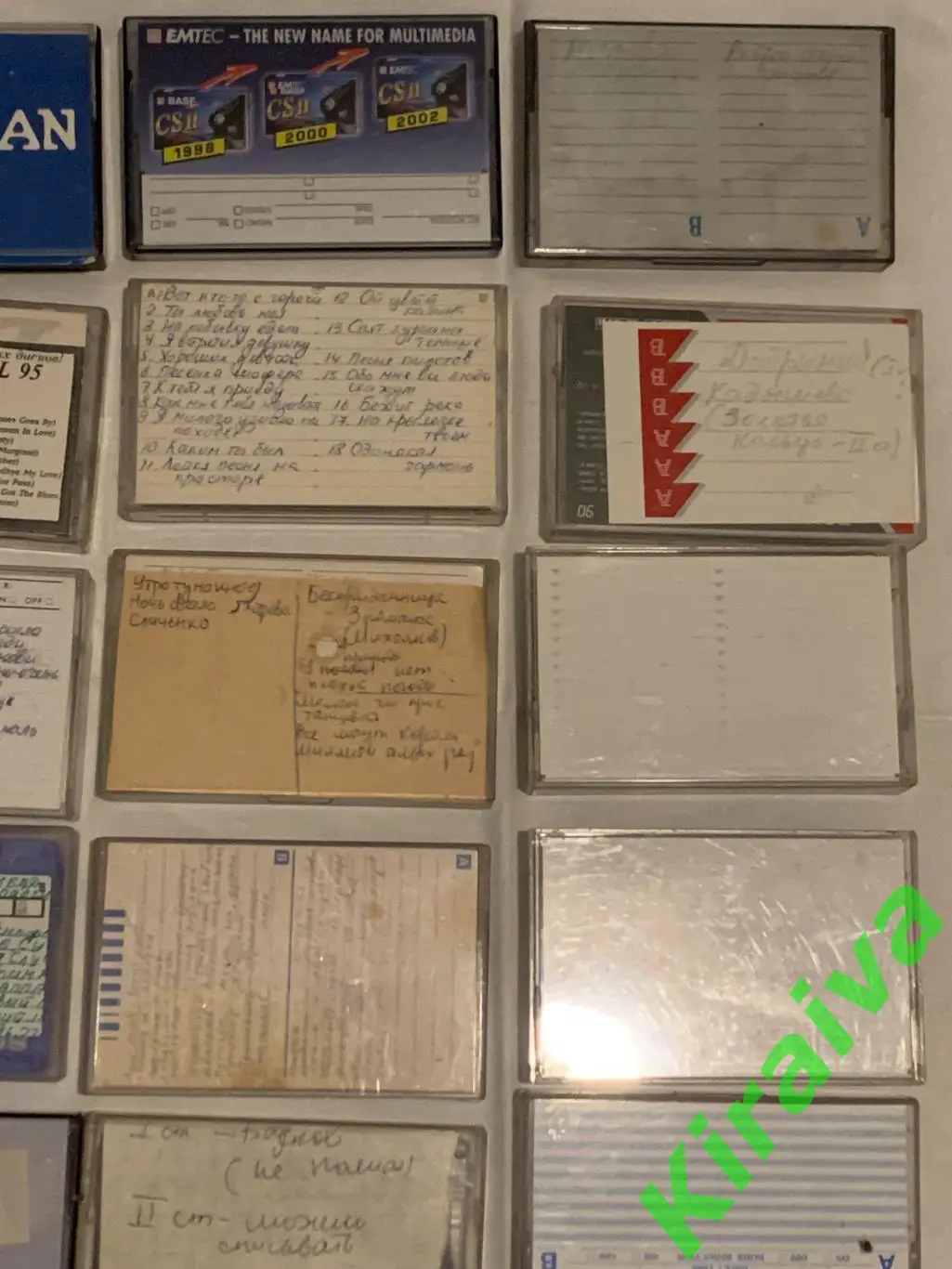 Коллекция аудиокассет — компакт музыка, обучение, ретро-архив 59 штук Н1560 5