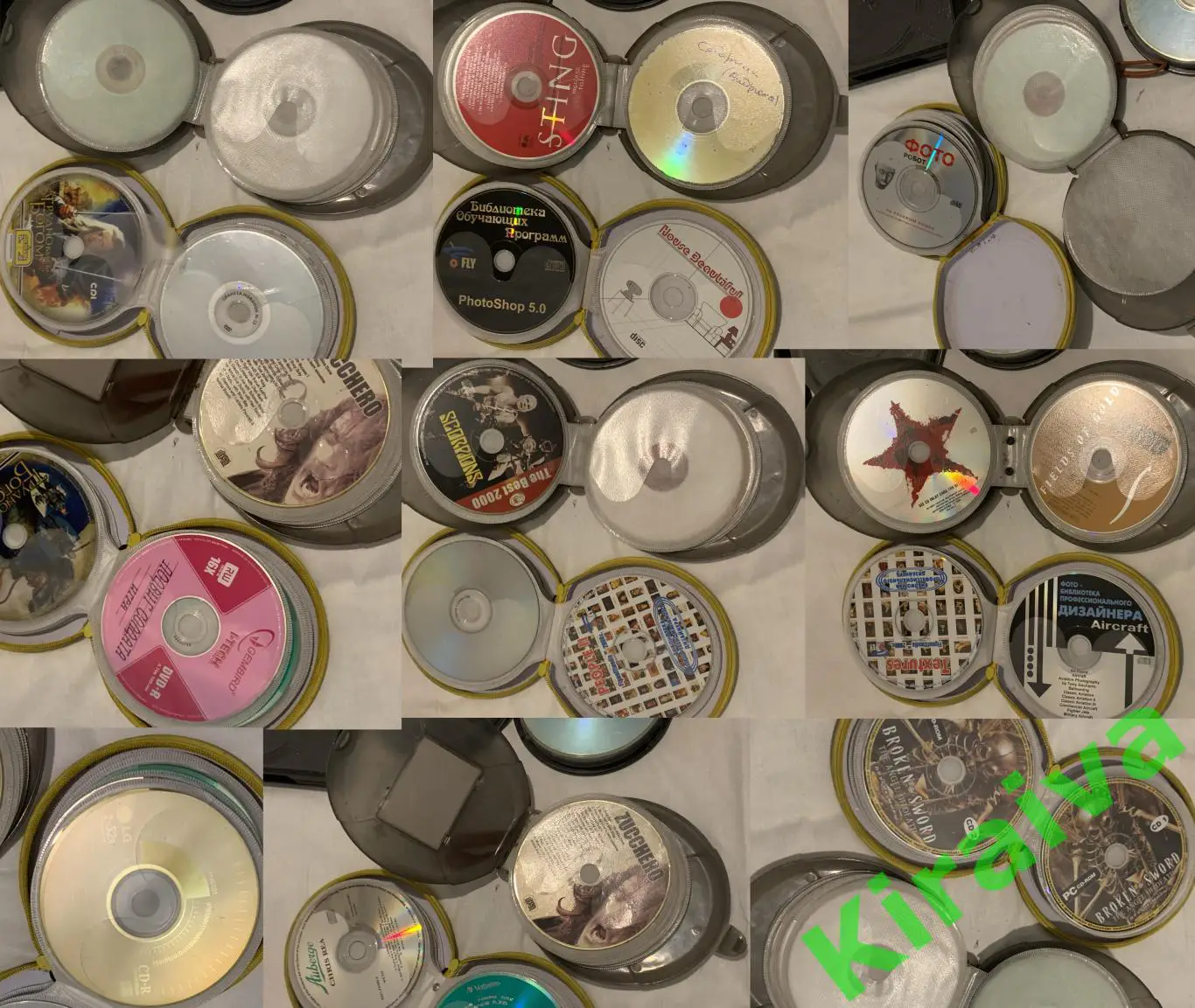 Лот CD/DVD 42 шт дисков в кейсах-таблетницах | музыка, софт, кино, игры | б/у Н1