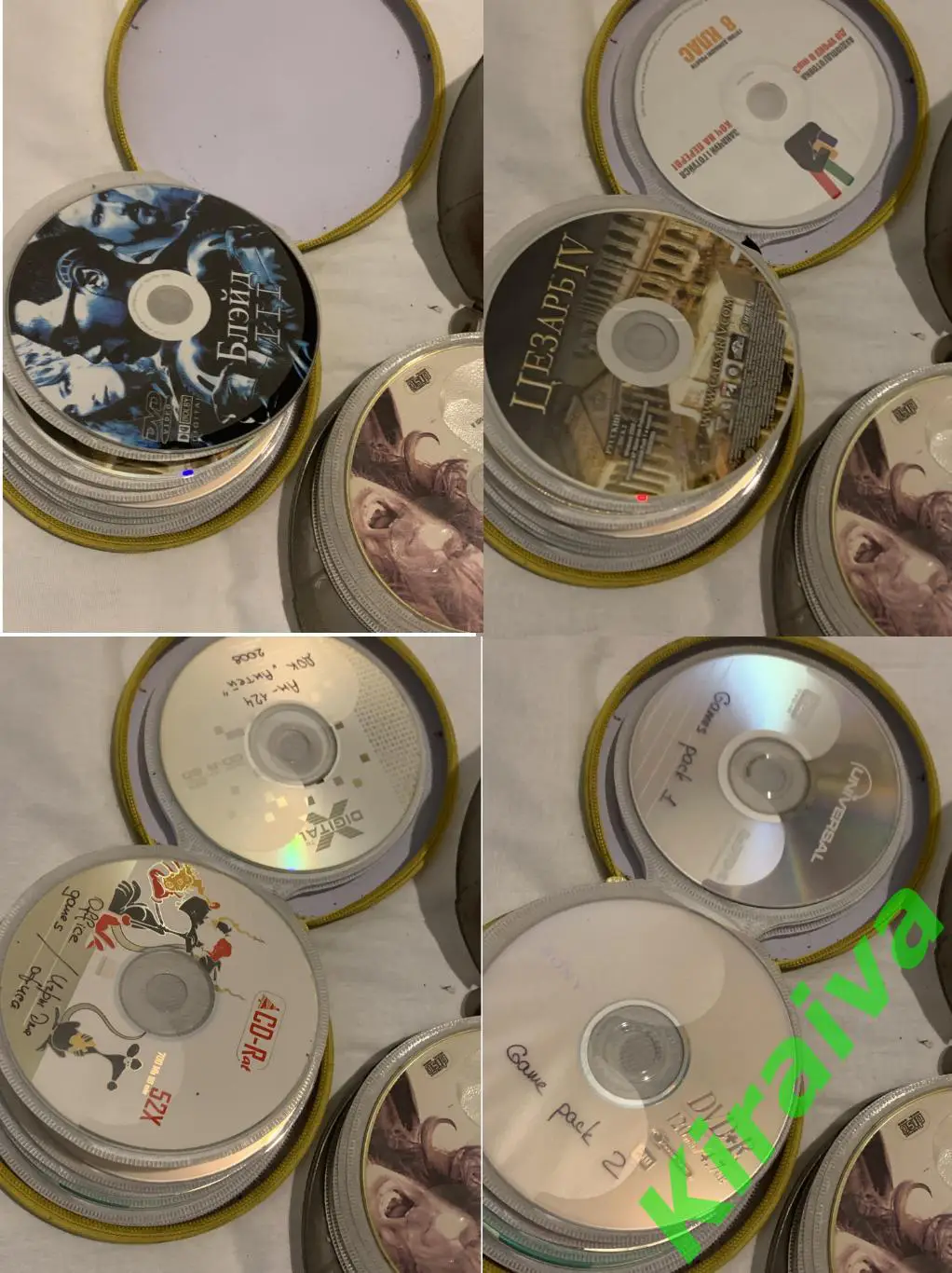 Лот CD/DVD 42 шт дисков в кейсах-таблетницах | музыка, софт, кино, игры | б/у Н1 1