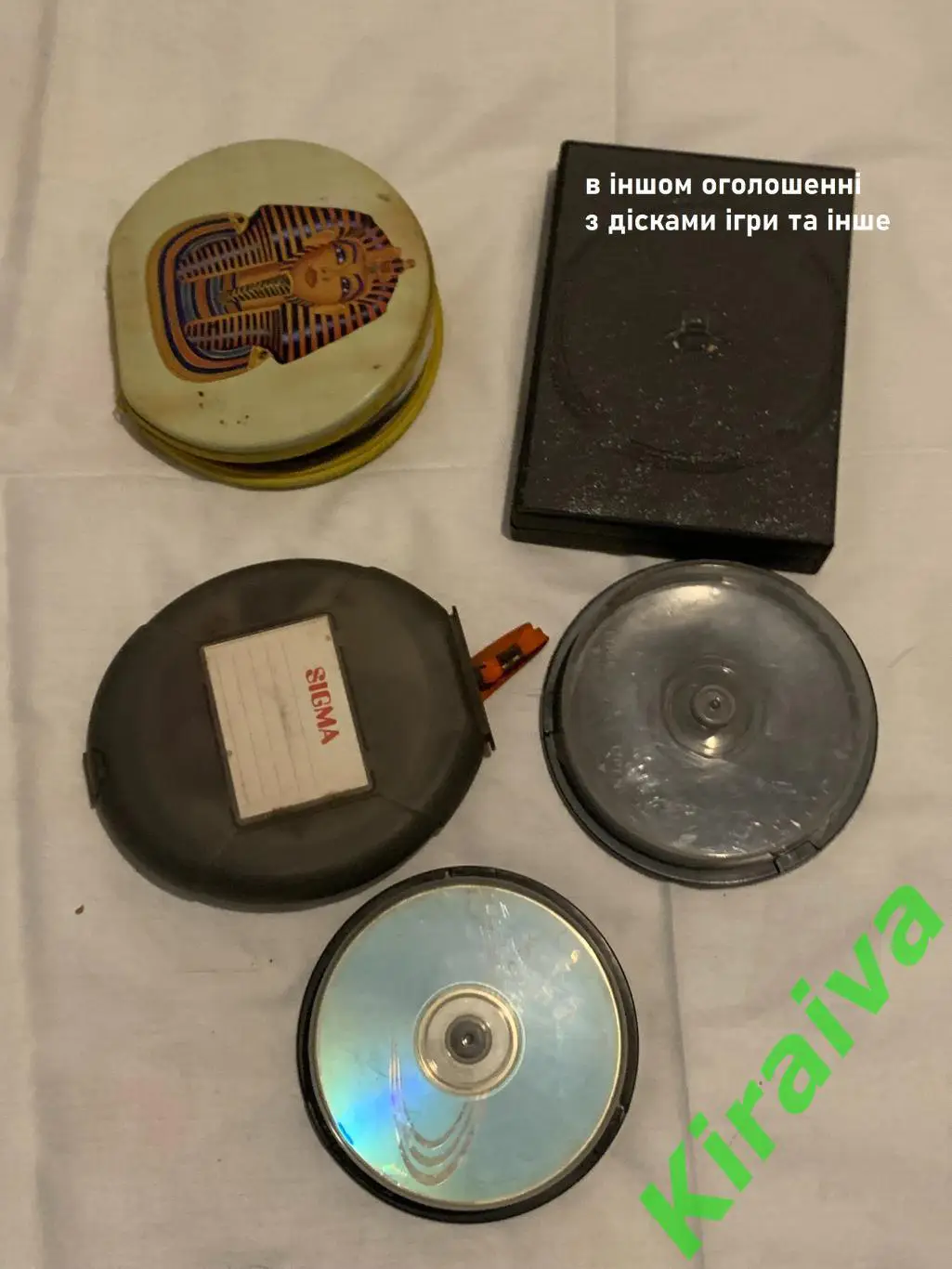 Лот CD/DVD 42 шт дисков в кейсах-таблетницах | музыка, софт, кино, игры | б/у Н1 2