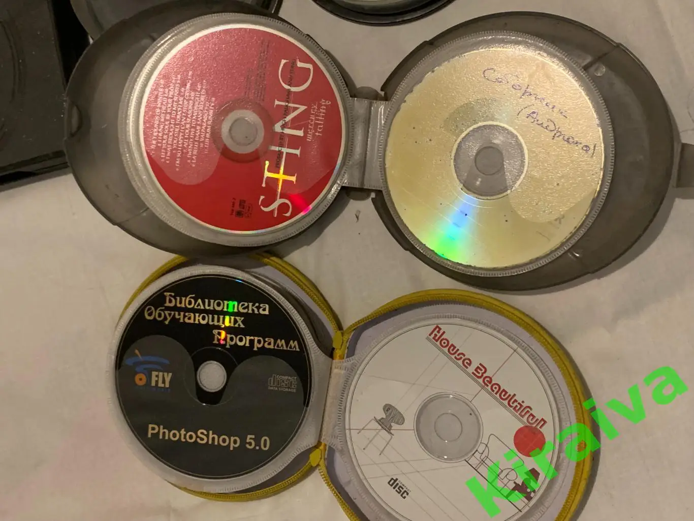 Лот CD/DVD 42 шт дисков в кейсах-таблетницах | музыка, софт, кино, игры | б/у Н1 7