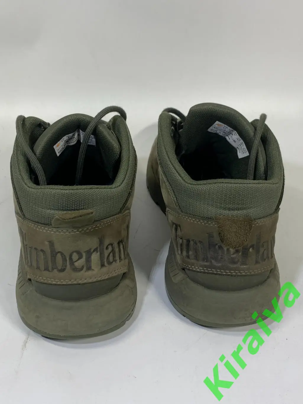 Ботинки Timberland хаки, размер 42 (стелька 27,5 см), натуральный нубук, б/у Н15 4