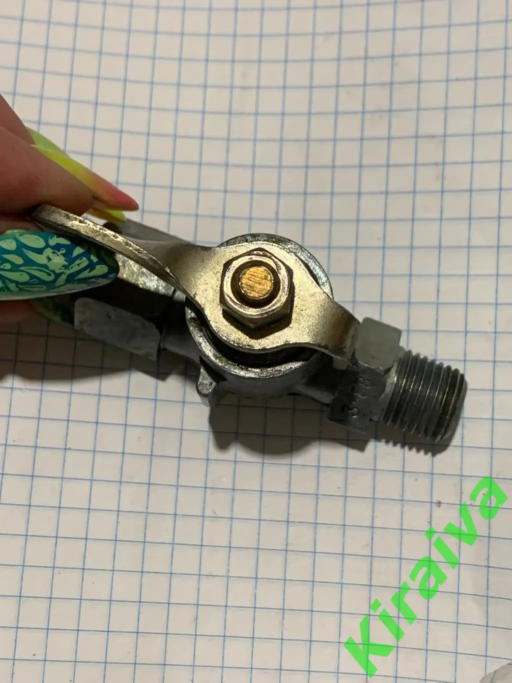 Советский пробковый кран ПП6-1 | металлический вентиль с ручкой Н1588Надёжный 7