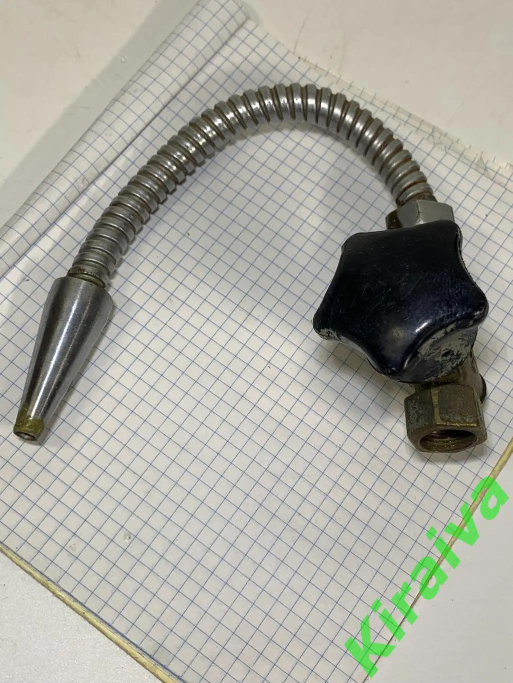 Гибкий выносной патрубок с вентилем | СССР Н1589Гибкая металлическая трубка с 6