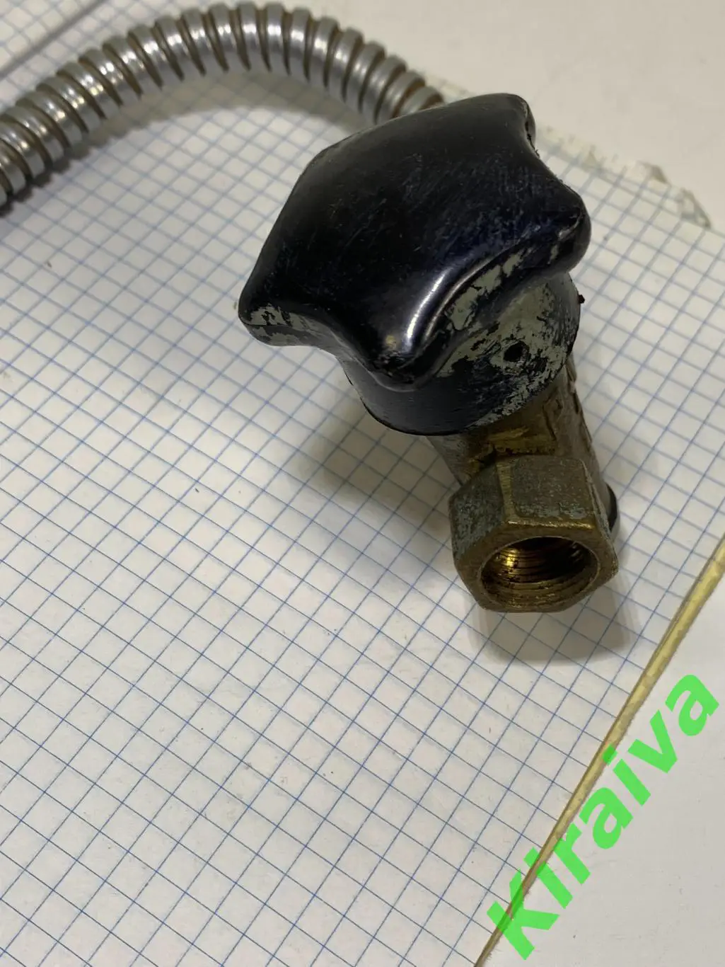 Гибкий выносной патрубок с вентилем | СССР Н1589Гибкая металлическая трубка с 7