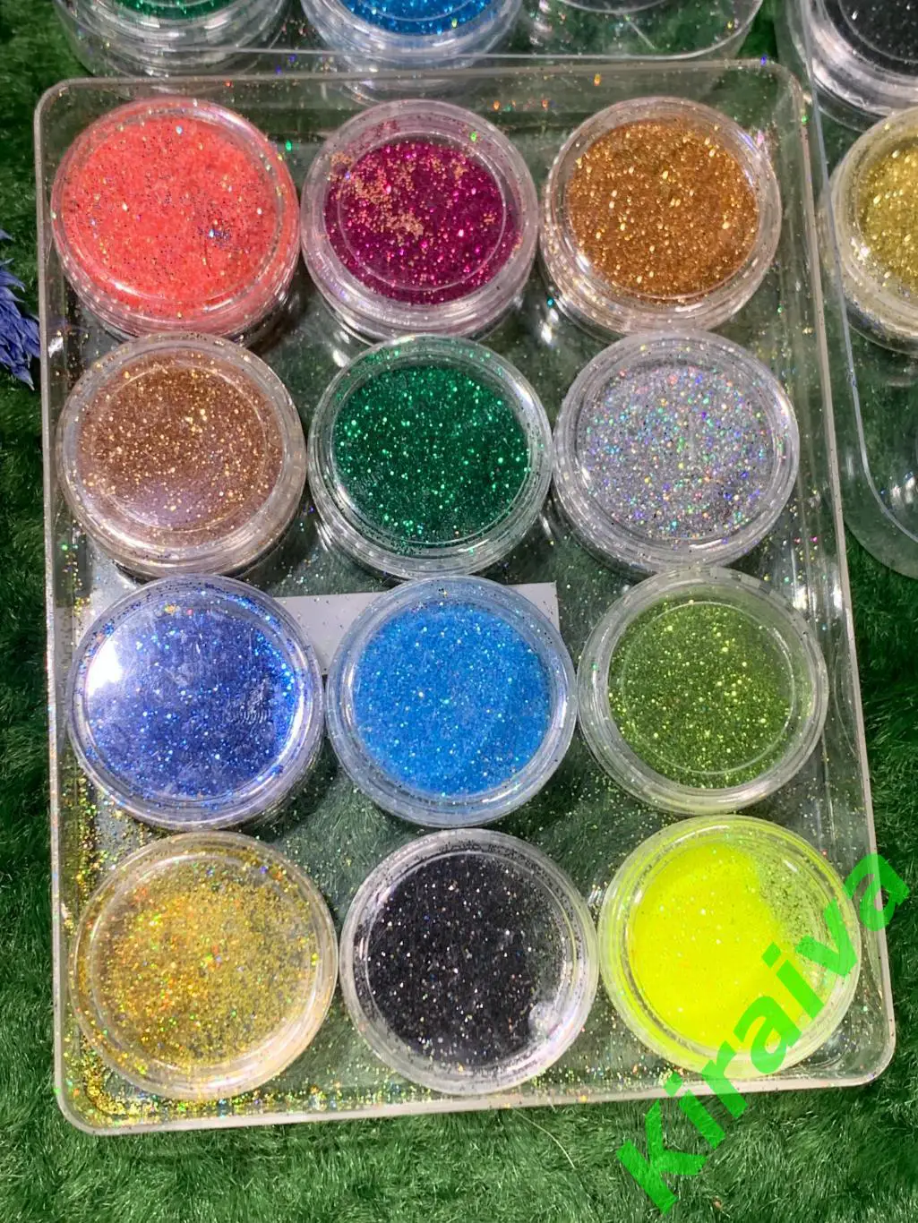 Набор блесток (глиттеров) для дизайна ногтей, макияжа и временных тату — 32 шт., 3