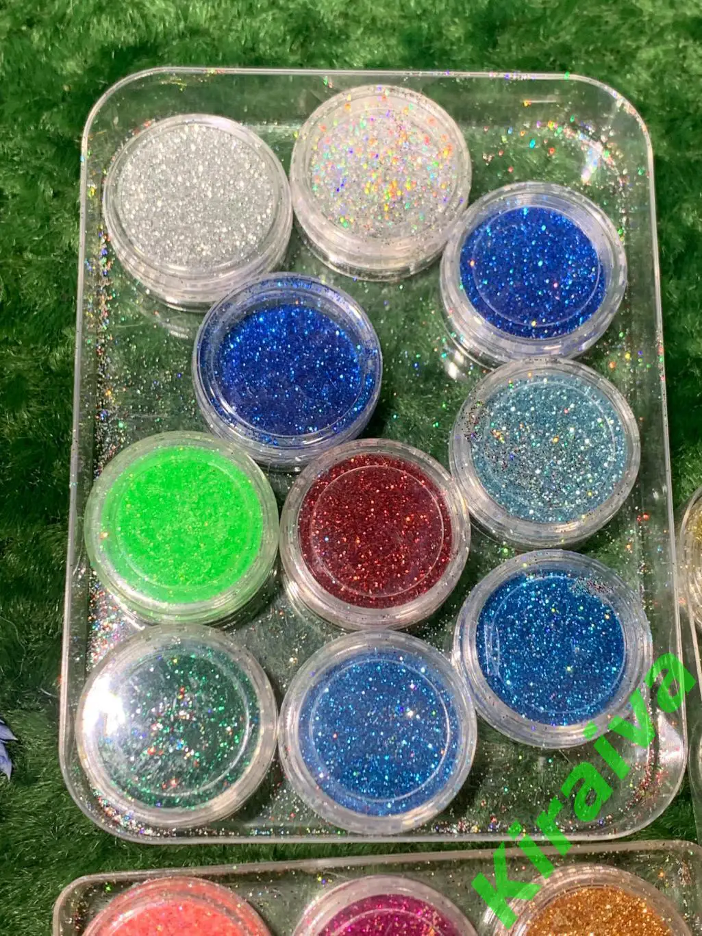 Набор блесток (глиттеров) для дизайна ногтей, макияжа и временных тату — 32 шт., 4