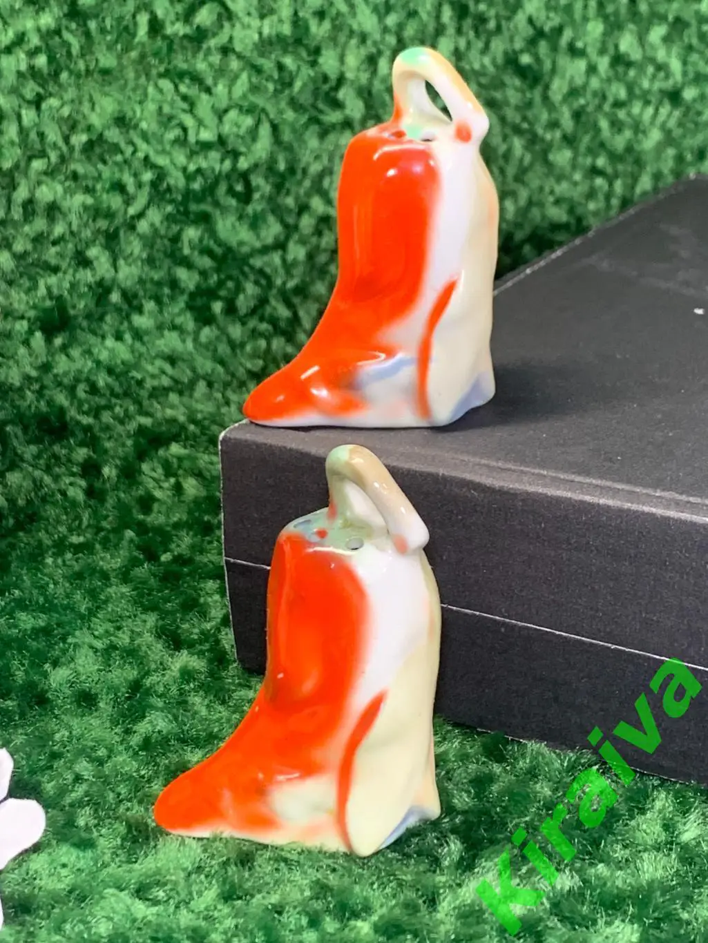 Солонка / перечница фарфоровая в виде статуэтки перец для специй 7 см Н4533,1 2