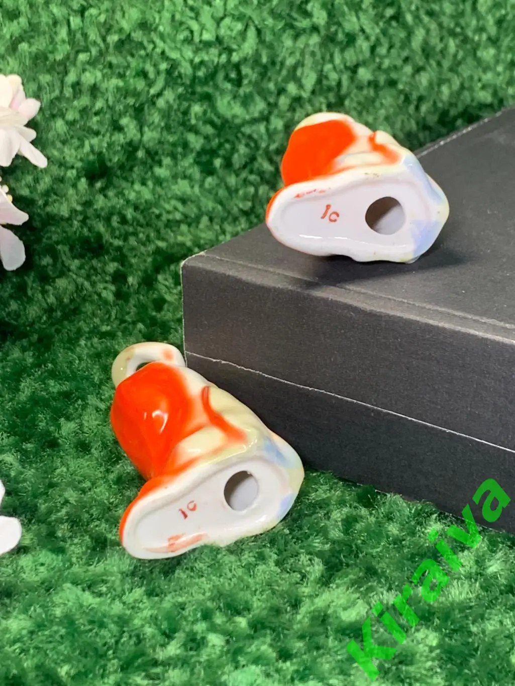 Солонка / перечница фарфоровая в виде статуэтки перец для специй 7 см Н4533,1 4