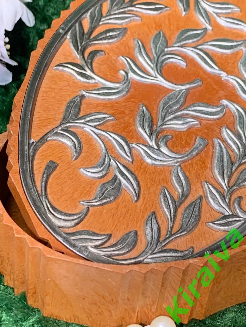 Винтажная шкатулка СССР с объёмным декором| Пластик/Бакелит Астель Н1717Редкая 1