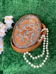 Винтажная шкатулка СССР с объёмным декором| Пластик/Бакелит Астель Н1717Редкая