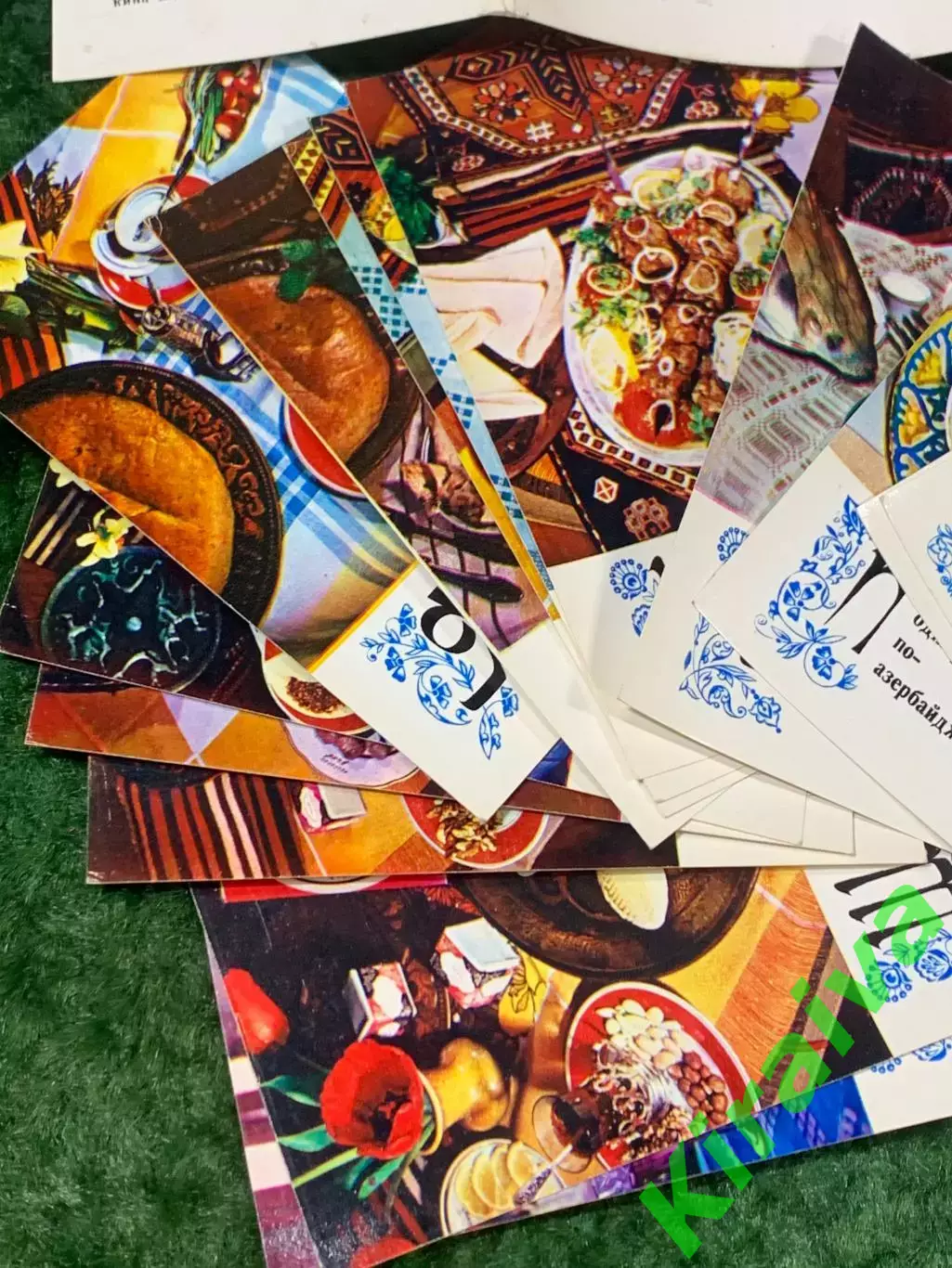 Набор открыток кулинария Блюда азербайджанской кухни с рецептами 1974 г. Н1764 1