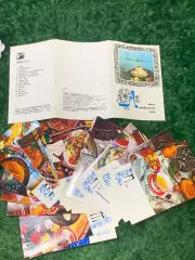 Набор открыток кулинария Блюда азербайджанской кухни с рецептами 1974 г. Н1764