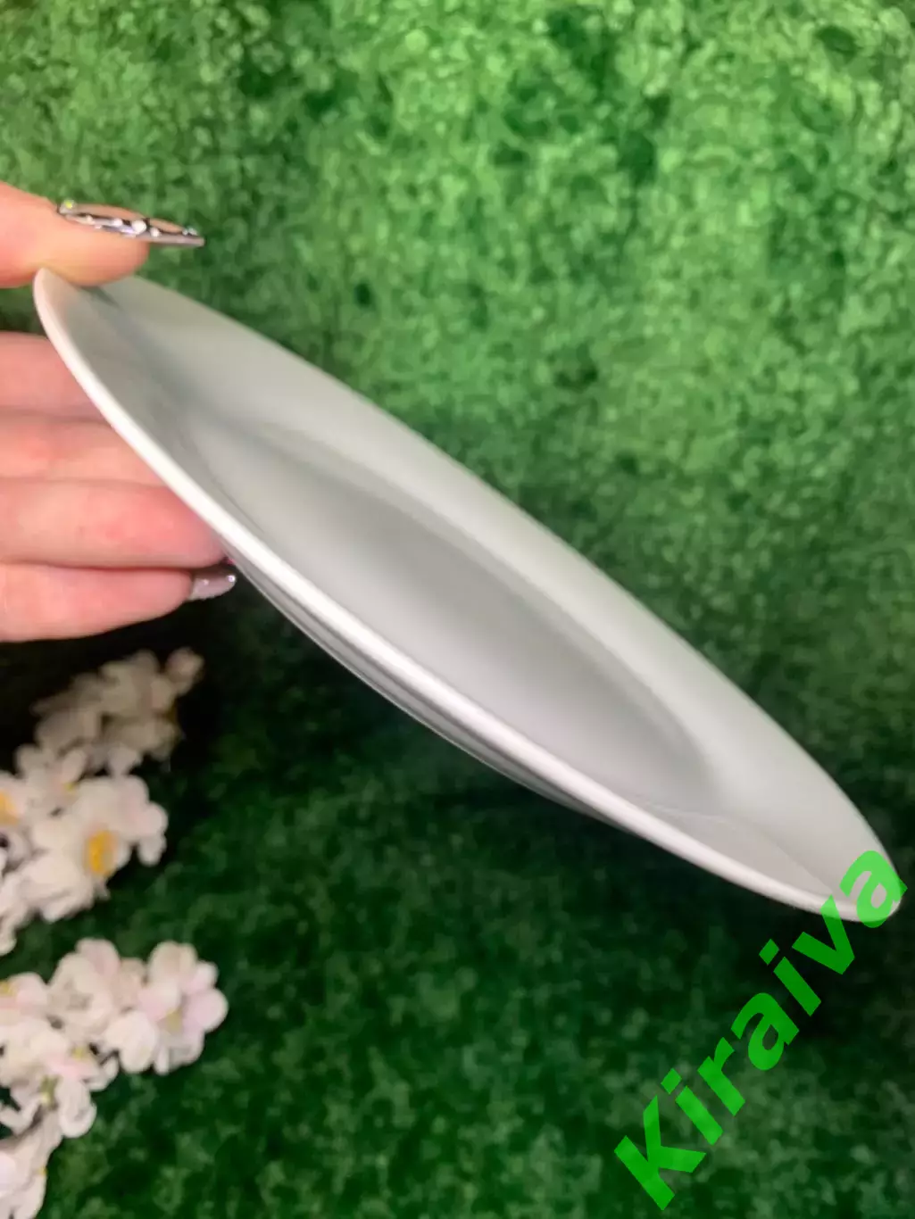 Тарелка обеденная Vittora Blanco Buongiorno белая 20 см стеклокерамика Н1788 1