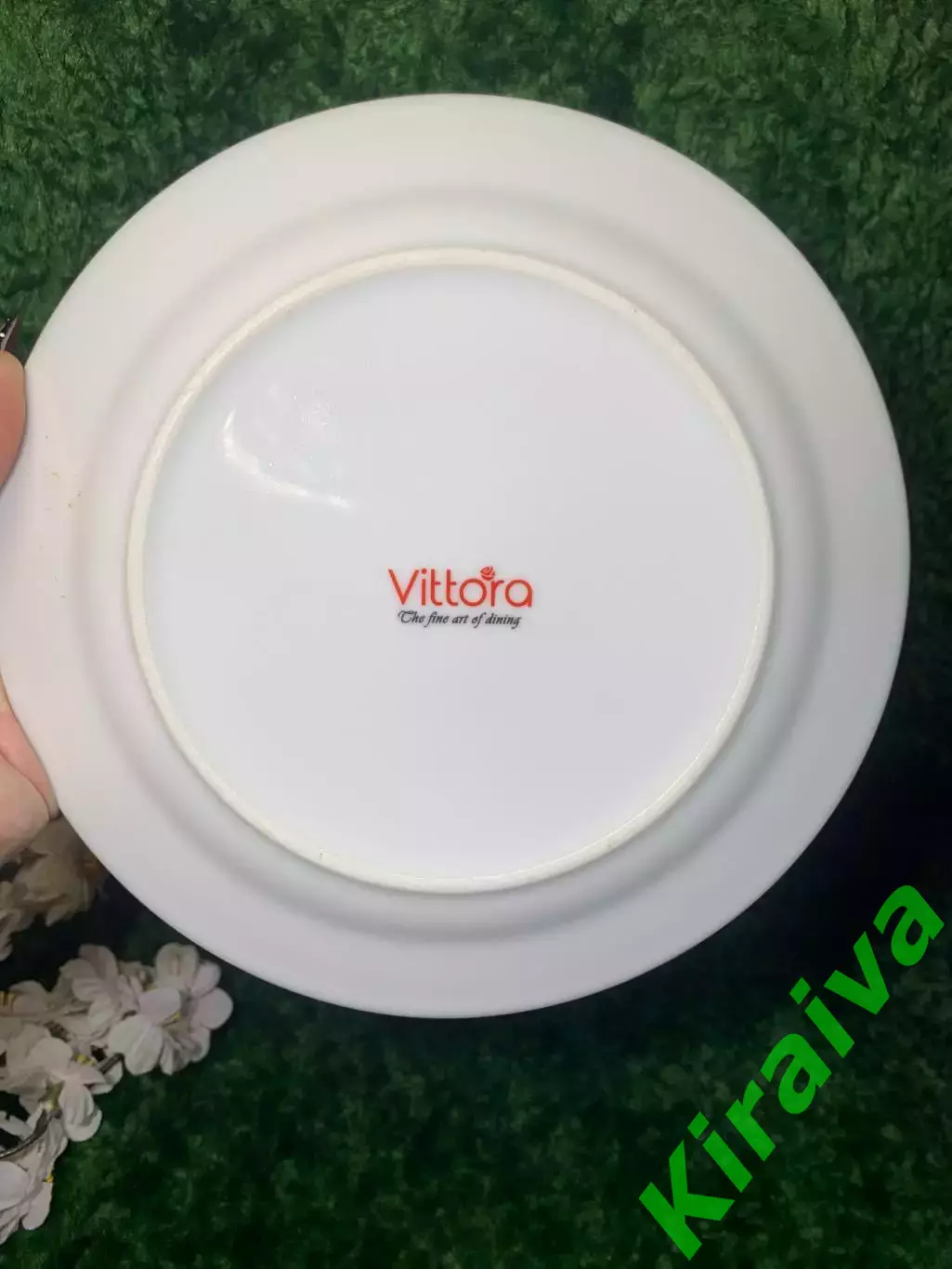 Тарелка обеденная Vittora Blanco Buongiorno белая 20 см стеклокерамика Н1788 2