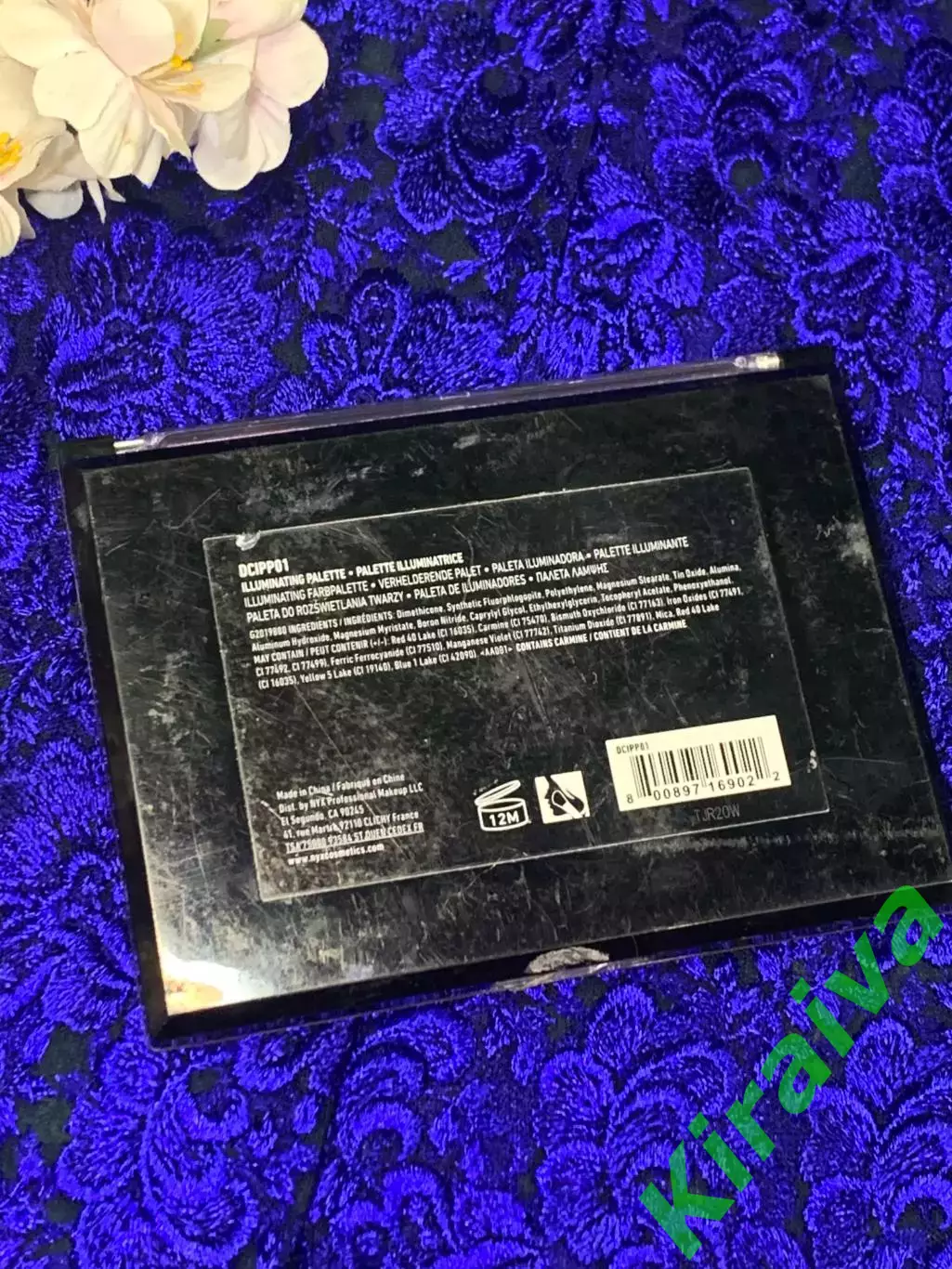 Палитра теней для век и лица хайлайтер NYX Duo Chromatic Illuminating Palette Dc 2