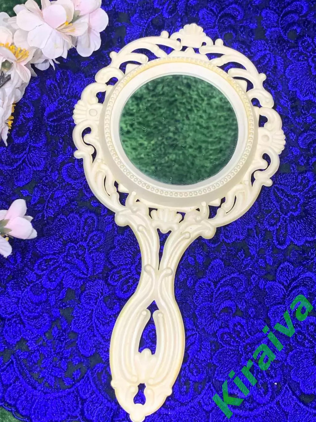 60-е! Старинное двустороннее ручное зеркало обычное и увеличительное СССР Н2110