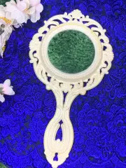 60-е! Старинное двустороннее ручное зеркало обычное и увеличительное СССР Н2110