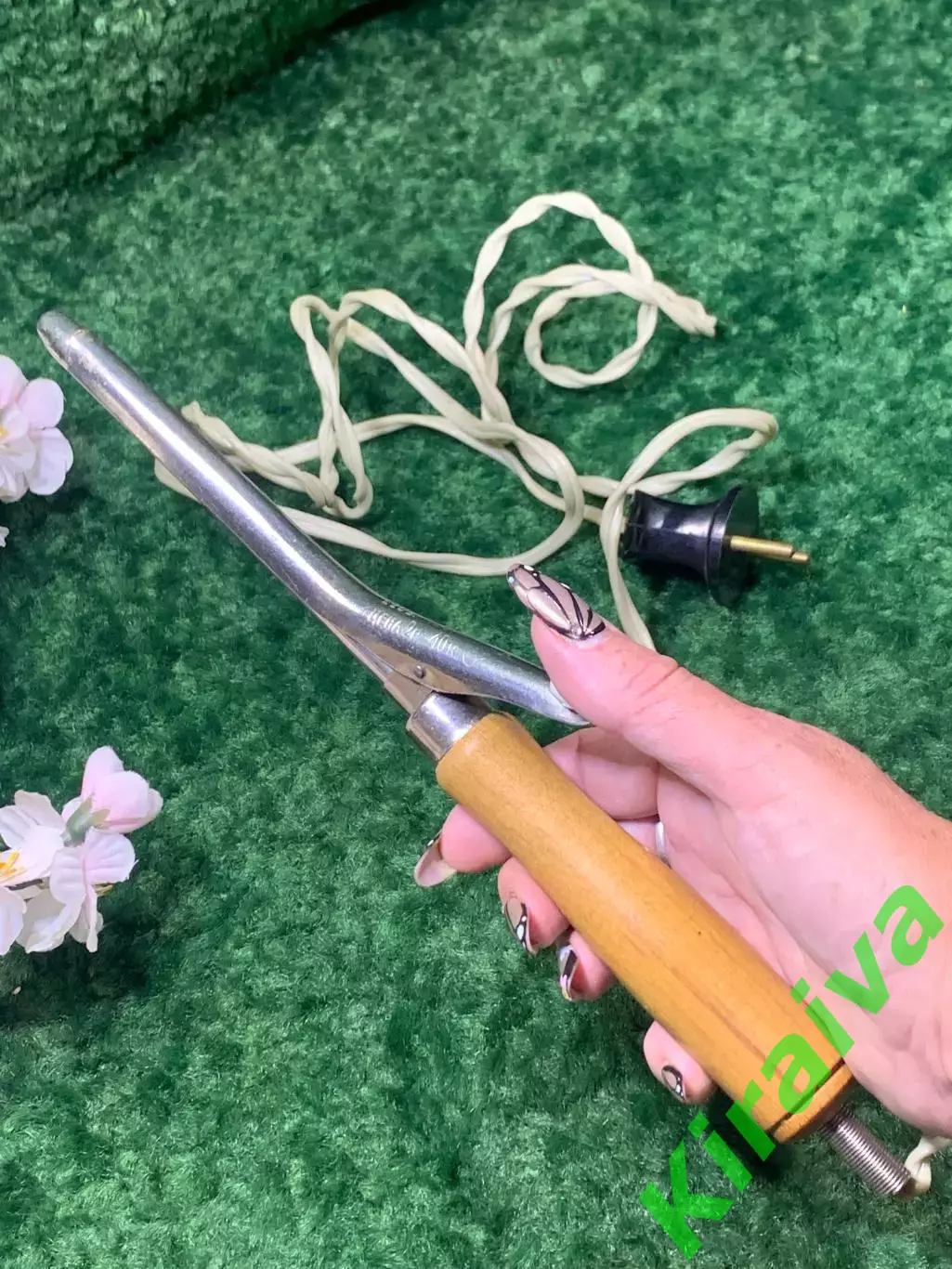 Электро плойка-щипцы СССР с деревянной ручкой Винтаж Н2112 7