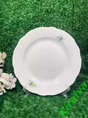 70-е! Винтажная фарфоровая обеденная тарелка Коростень СССР винтажН2118