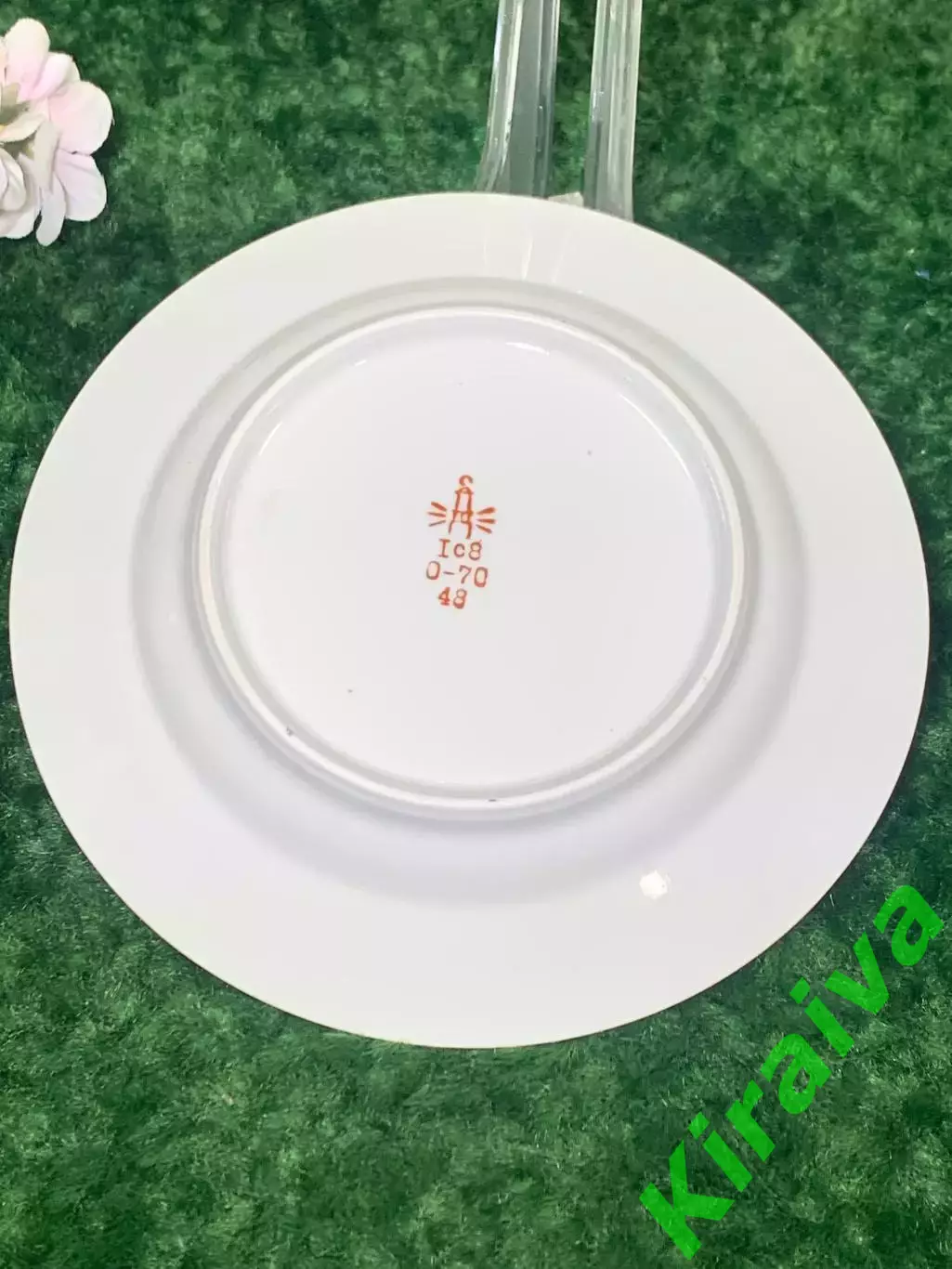 Винтажная фарфоровая обеденная тарелка Дружковка 1974–1991 гг. Н2120 2