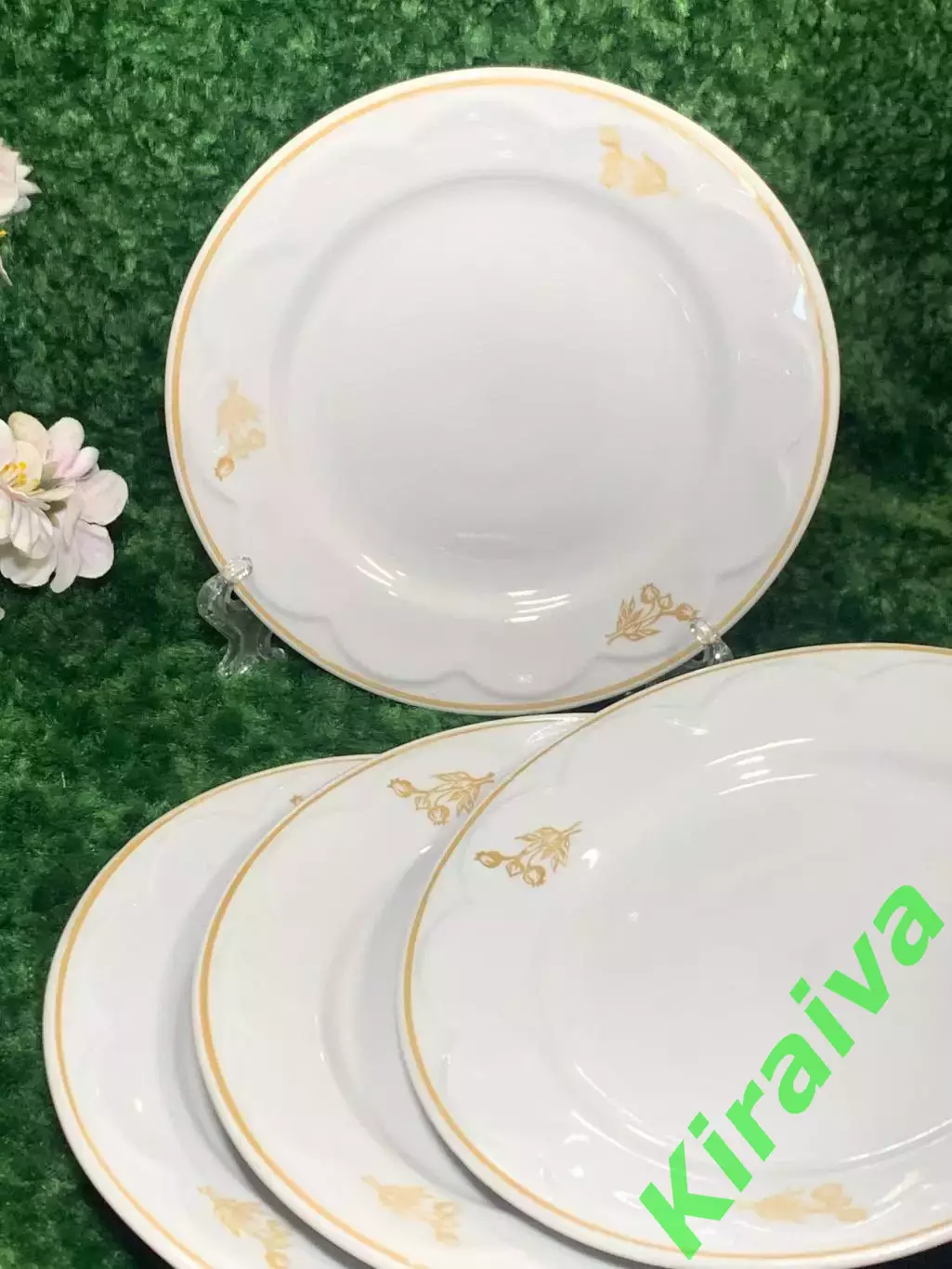 Винтажная фарфоровая обеденная тарелка Сумской фарфоровый завод Н2121 3