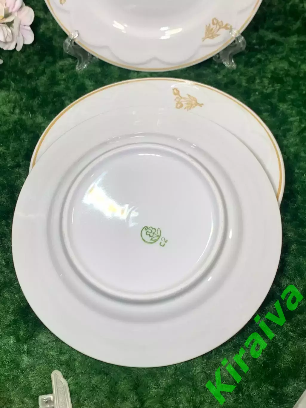 Винтажная фарфоровая обеденная тарелка Сумской фарфоровый завод Н2121 4