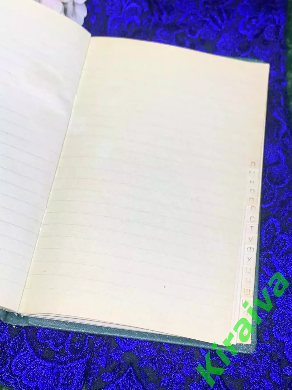 Винтажный блокнот с алфавитом, 48 л. 21?13,5 см, твердая обложка, линейку Н2123 5