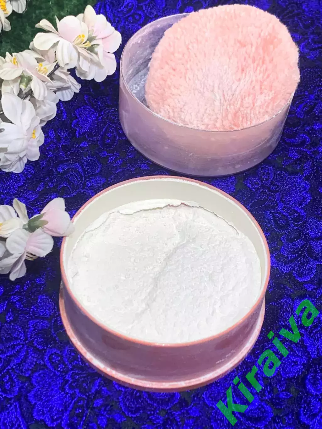 80-е! Винтажная пудреница Lady Stetson от Coty Vintage с пуховкой США Н2125 3