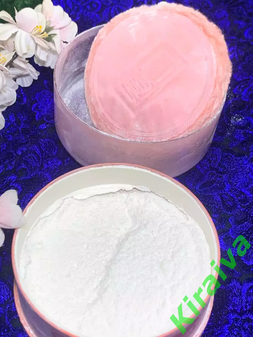 80-е! Винтажная пудреница Lady Stetson от Coty Vintage с пуховкой США Н2125 4