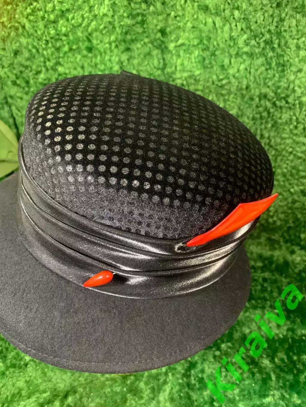 Оригинальная винтажная шляпная булавка с красными акцентами Н2135 1