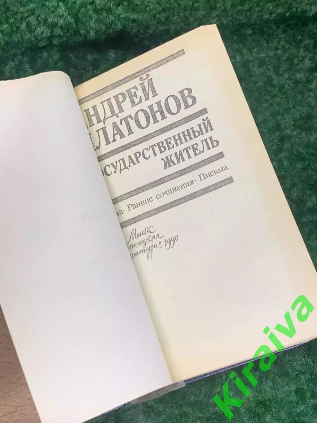 Книга проза, сочинения, письма «Государственный житель» Андрей Платонов, Н2177 2