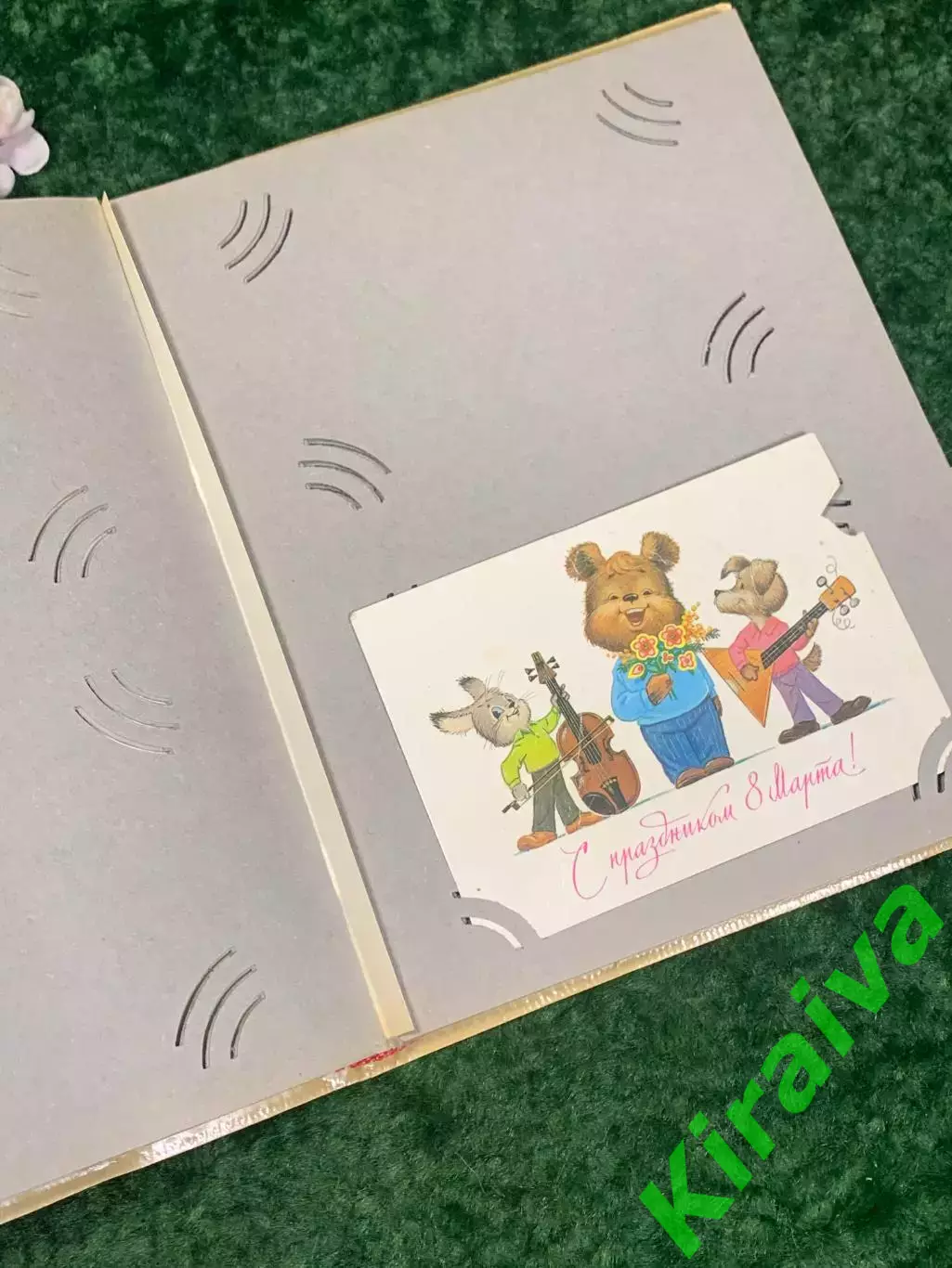 Фотоальбом винтажный Наш ребенок с анкетой альбом для фотоснимков чистый Н2224 6