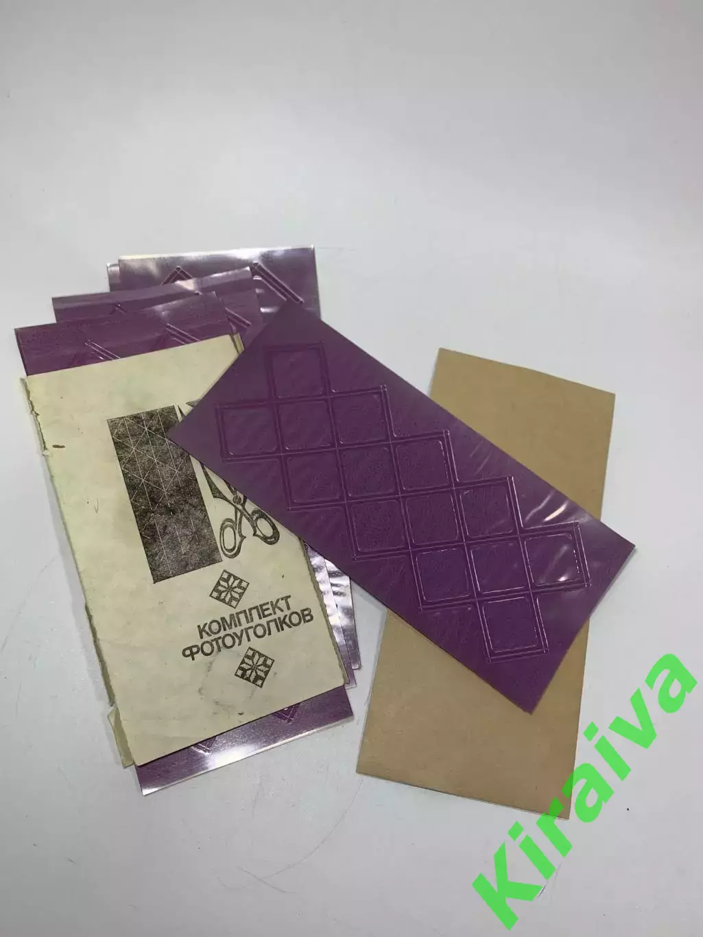 Набор «Комплект фотоуголков» для фотографий, времен СССР, Н2228Редкий винтаж 3