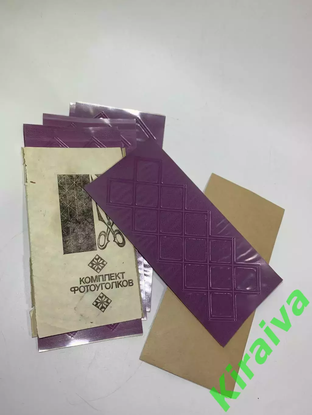 Набор «Комплект фотоуголков» для фотографий, времен СССР, Н2228Редкий винтаж 5