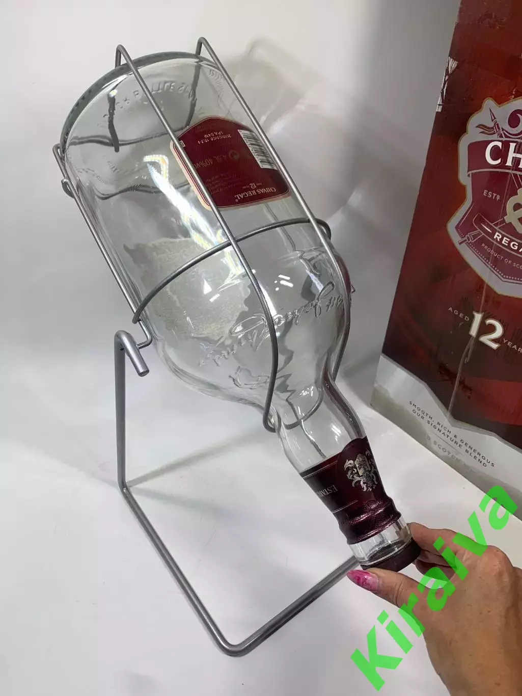 Бутылка-подставка качалка из под виски Chivas Regal 12 на 4.5 л, Н4920,2 7
